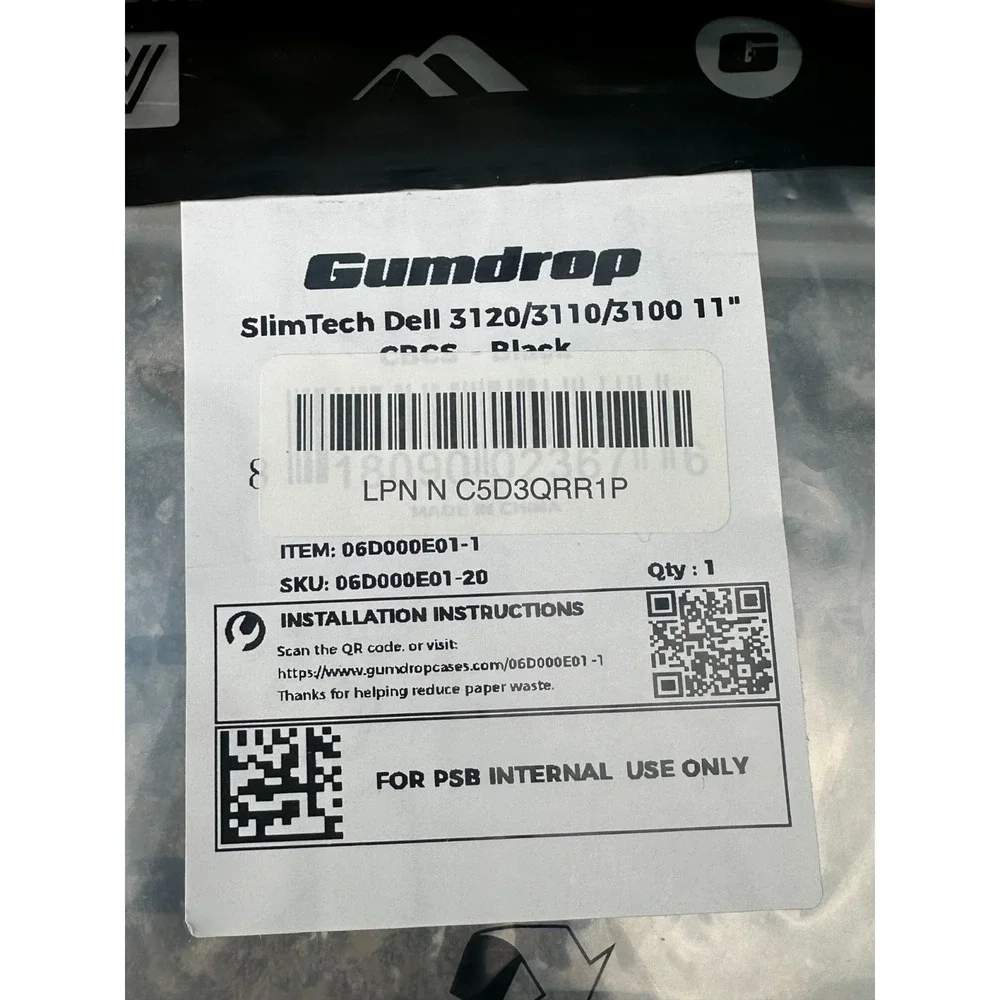 Laptop Case Gumdrop SlimTech 06D000E01-1 Laptop Case - Black‎ - Drop Tested -